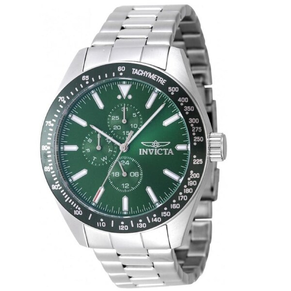 Invicta Aviator Green Men's 100m Stainless Steel Quartz Watch 47594