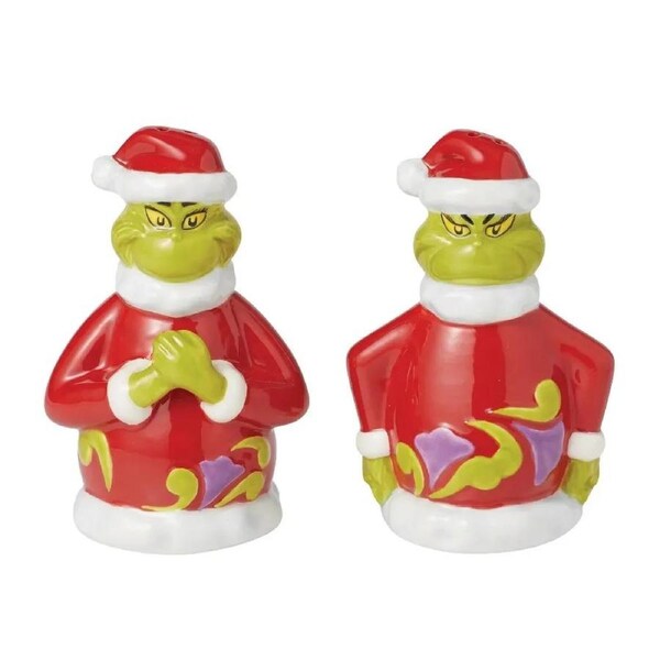 Dr Seuss The Grinch by Jim Shore - Grinch Naughty/Nice Salt & Pepper (Set of 2)