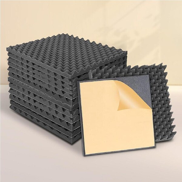 Traderight Acoustic Foam Panels 14Pcs, 50x50x5cm Each