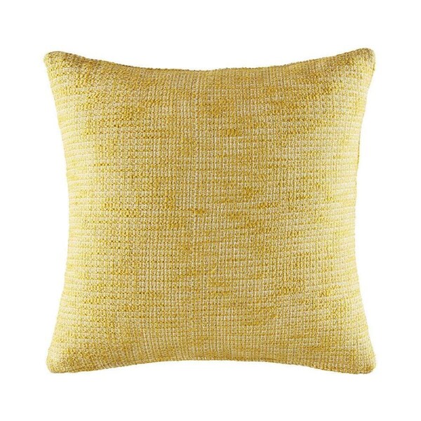Kas Australia Durham Filled Cushion/Pillow Home Decor Square 50x50cm Sulphur