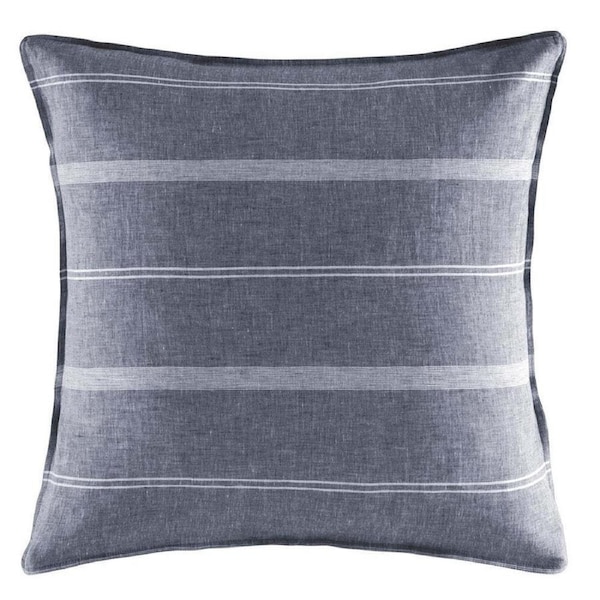 Kas Australia Balmoral Euro Throw Pillowcase/Cushion Cover Sqr 65x65cm Navy