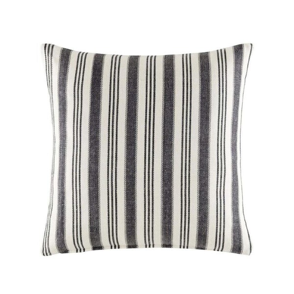 Kas Australia Brighton Filled Cushion/Throw Pillow Sqr Decor 50x50cm Charcoal