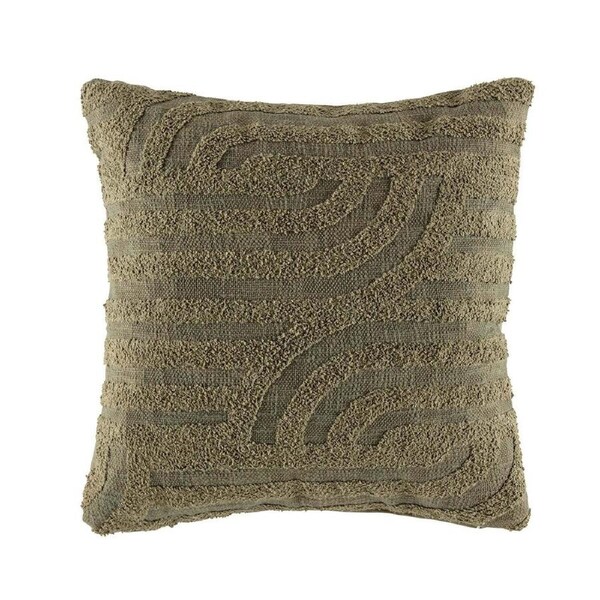 Kas Australia Knoto Filled Cushion/Throw Pillow Home Decor Sqr 50x50cm Olive