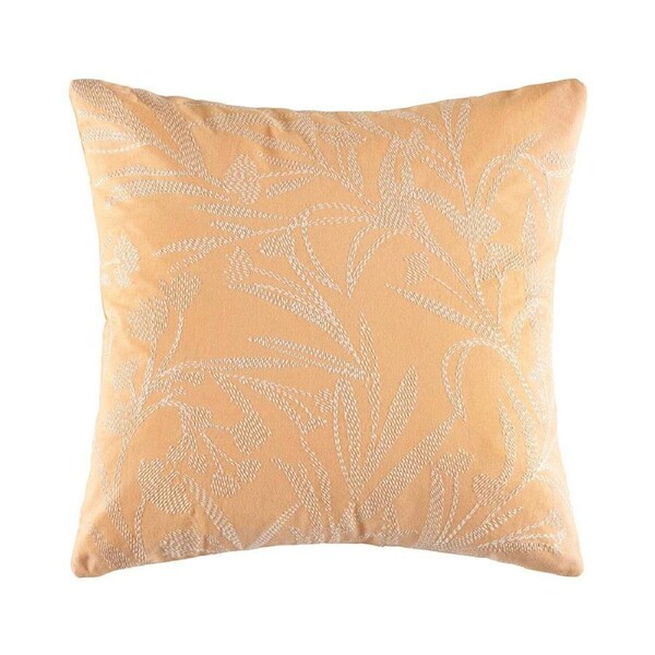 Kas Australia Goldie Filled Cushion/Pillow Home Decor Square 50x50cm Peach