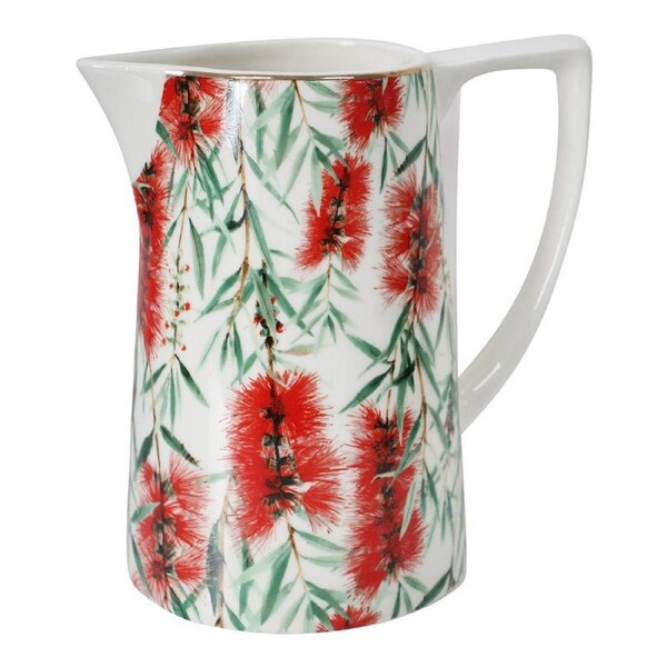 Bottlebrush Porcelain 14.5cm Jug Milk Water Pitcher Decorative Flower/Plant Vase