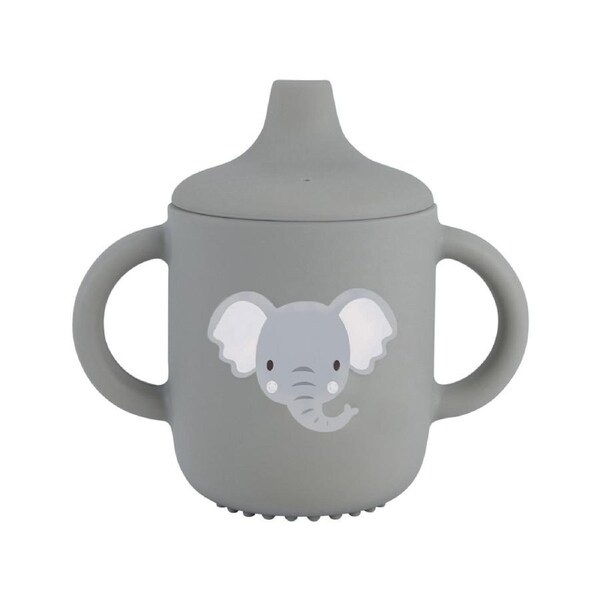 Splosh Baby/Infant Elephant Silicone Sippy Cup w/ Handles Drinkware 12cm Grey 0+