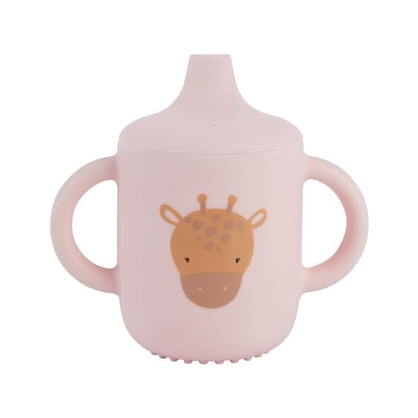 Splosh Baby/Infant Giraffe Silicone Sippy Cup w/ Handles Drinkware 12cm Pink 0+