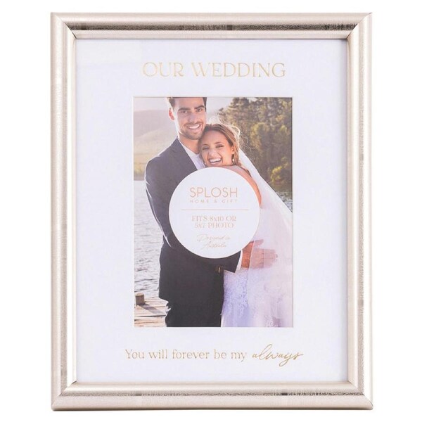 Splosh Wedding 5x7" Picture/Photo Frame w/ Hook Standing Tabletop Home Decor