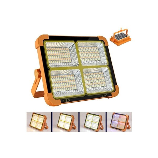 Solar USB Power Rechargeable LED Work Lights Camping Emergency Light Portable