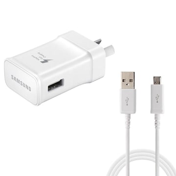 Genuine Samsung Fast Wall Charger Adapter Micro USB Cable Cord