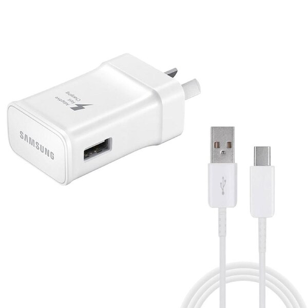 Genuine Samsung Fast Adaptive Wall Charger Adapter USB Type C Cable Galaxy S8