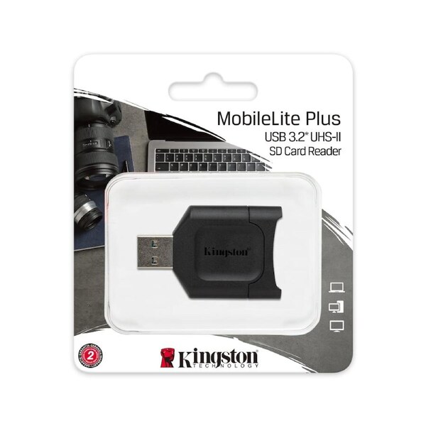 Kingston MobileLite Plus USB 3.2 UHS-II Memory SD Card Reader MLP High Speed