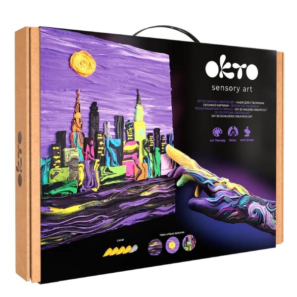 Okto New York Skyline Sensory Art Wood And Craft Creative Set