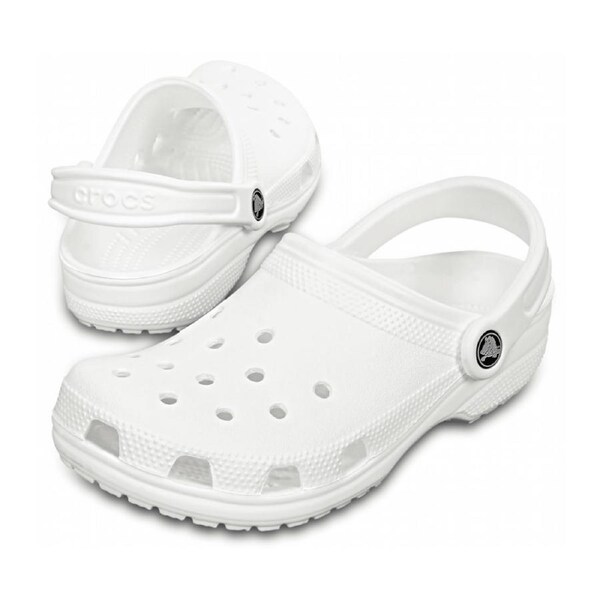 Crocs Classic Clogs Roomy Fit Sandal Clog Sandals Slides Waterproof - White Men's US13/Women's US15