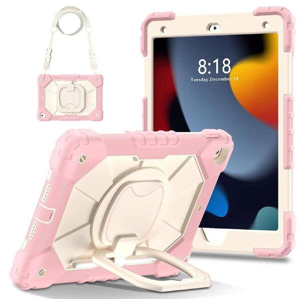 For iPad Air 11" 6th Gen (M2-2024) Case Kids Heavy Duty Shockproof Cover - Peach Pink