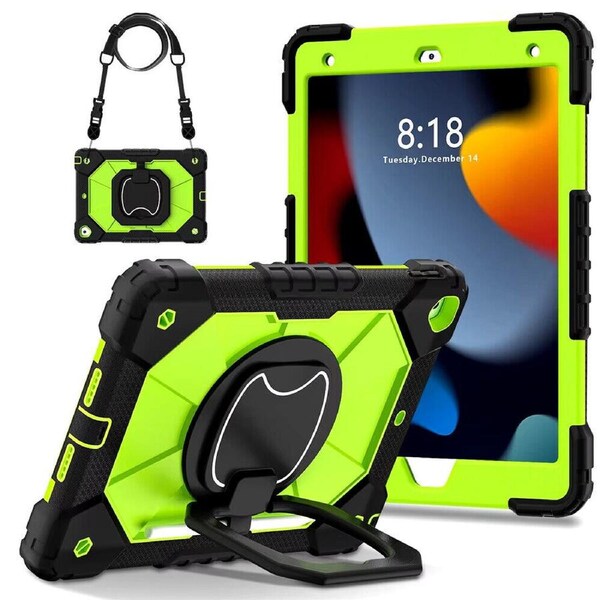 For iPad Pro 11" 2nd Gen Case Kids Heavy Duty Shockproof Cover - Green - Black