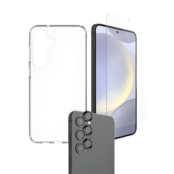 EFM 3-in-1 Case Screen & Camera Lens Armour Bundle for Samsung Galaxy S25