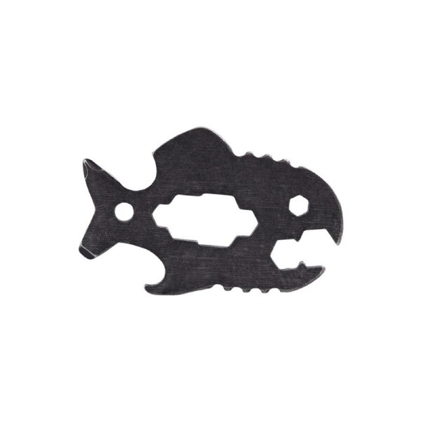 Trixie & Milo S/S Piranha 12-in-1 Multi-Tool Portable Hand Tool 8.5x5.3cm BLK