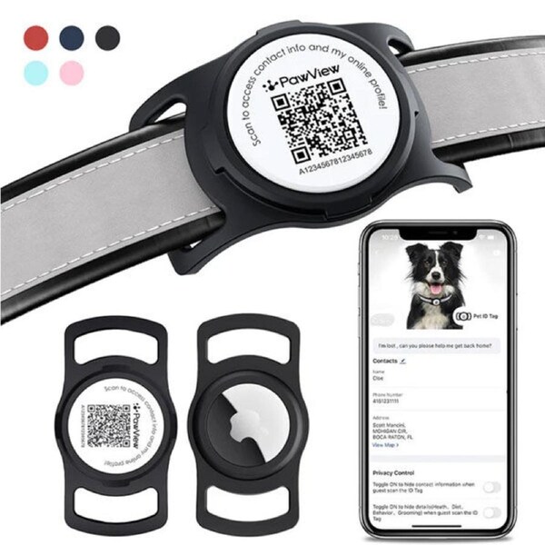 PawView AirTag Silicone Anti-Loss Protective Case