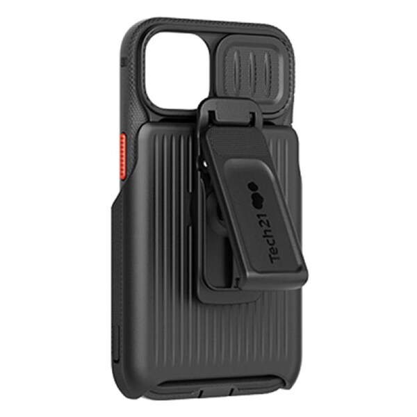 Tech21 EvoMax Case with Holster for iPhone 13 - Off Black