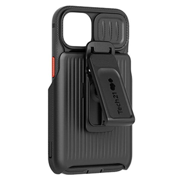 Tech21 EvoMax Case with Holster for iPhone 13 mini - Off Black