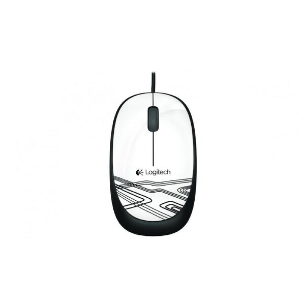 10X Logitech M105 Corded Optical Mouse - White