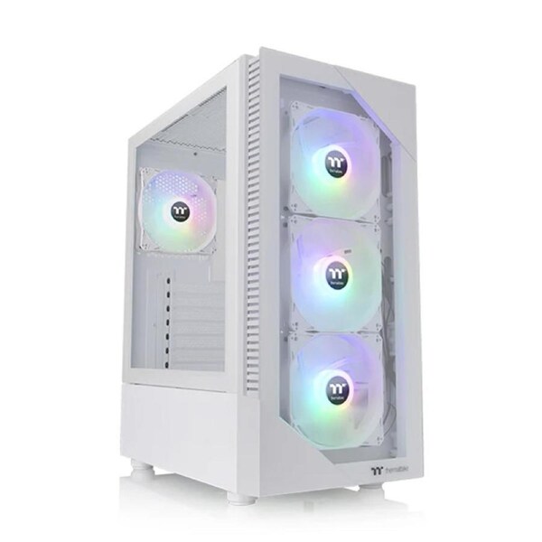Thermaltake View 200 Plus TG ARGB Mid Tower ATX Case - Snow (CA-1X3-00M6WN-01)