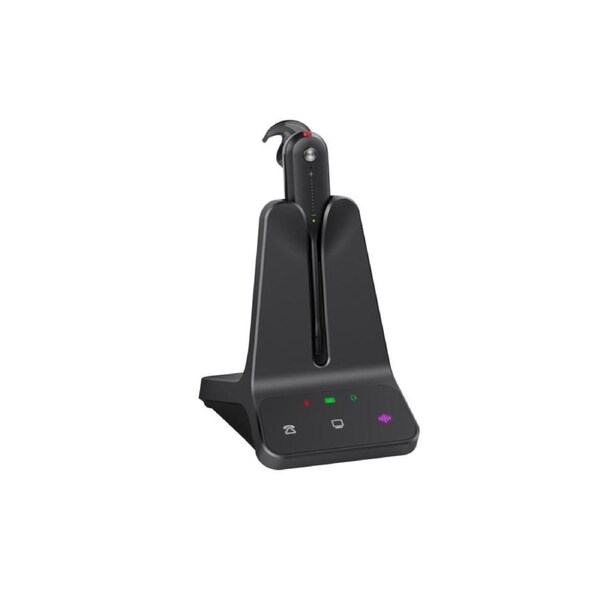 Yealink WH63 E2 Convertible DECT Wireless UC Headset 8 hours talk time185m Wireless range Dual microphone Multi-device Connectivity WH63-E2-UC