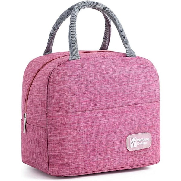 Insulated Lunch Bag Cooler Tote Lunch Box Light & Portable for Men Kids Women Work Travel Office School Picnic Food Storage Easy & Durable Leak Proof Hot Cold (Pink)