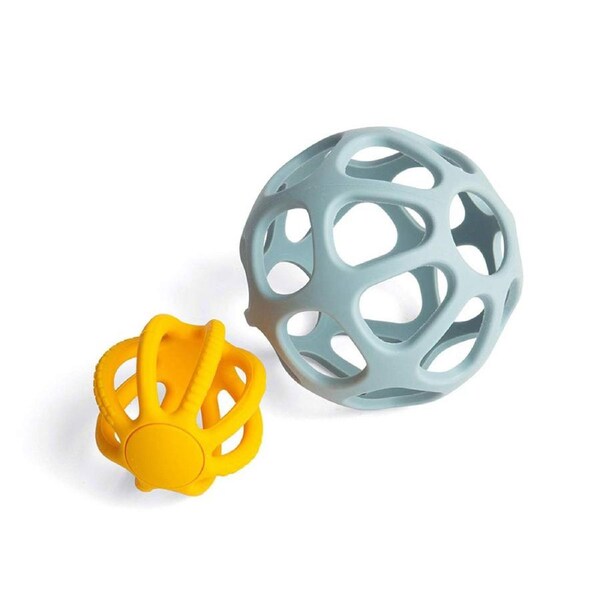 2pc Bigjigs Toys Silicone Activity Balls Baby/Toddler Sensory Play Toy 12m+