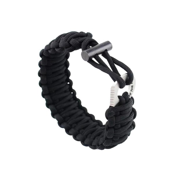 Trixie & Milo Off The Grid Multi-Use Emergency Survival Bracelet Black