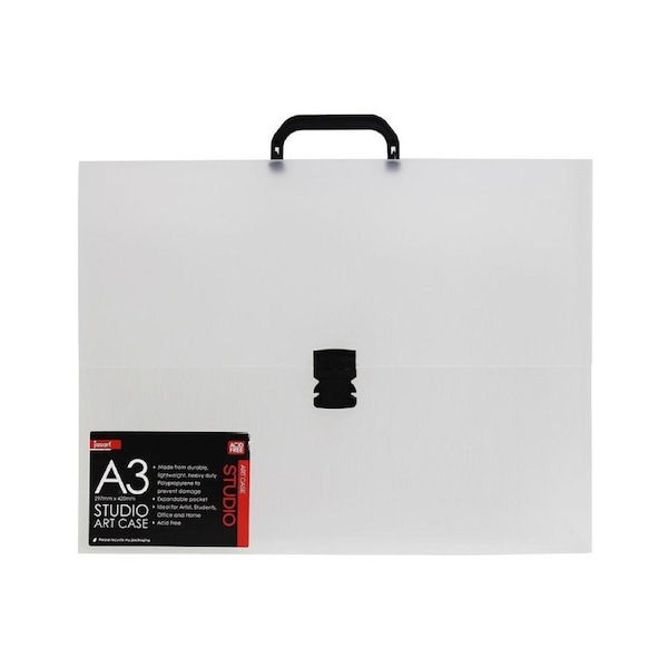 Jasart A3 Studio Art/Craft Case School Artworks Storage Organiser/Holder CLR