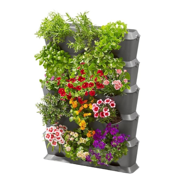 Gardena 13151-20 Balcony Vertical Planter Box With Irrigation Watering Set