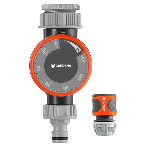 Gardena 2hr Manual Garden Automatic Swtich Water Timer w/ Hose Connector