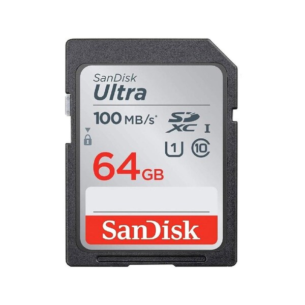 SanDisk Ultra 64GB SDXC 100MB/S Class 10 SD Camera Memory TF Card DSLR Full HD