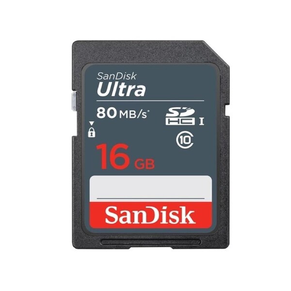 SanDisk Ultra 16GB SDHC UHS-I 80MB/S Class 10 SD Camera Memory TF Card Full HD