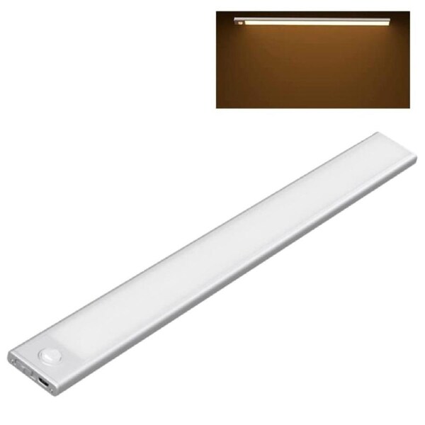 Rechargeable LED Motion Sensor Under Closet Light Dimmable Lamp 80cm