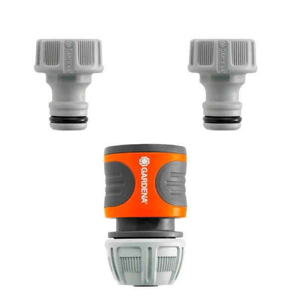 Gardena 18286-20 Garden Watering Connector Set 26.5mm Thread For 13 & 15mm Hose