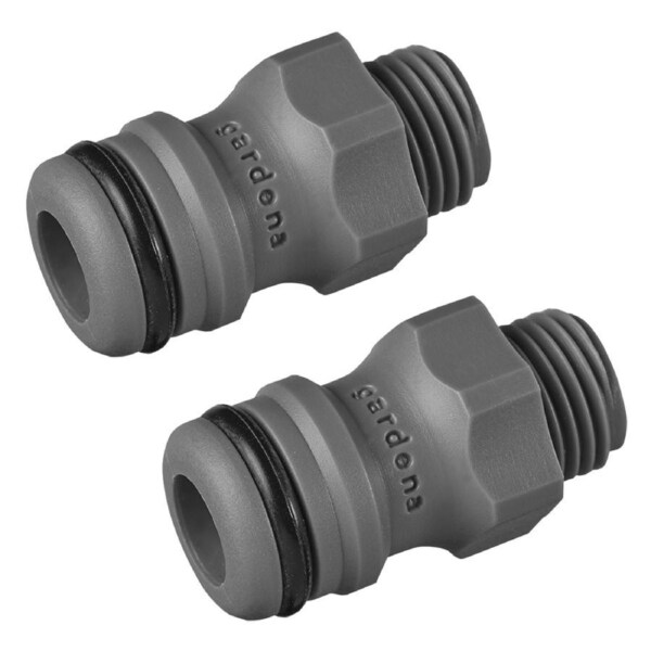2x Gardena Adaptor Water Sprinkler Connection Piece Attachment 2920-26 - 13.2mm
