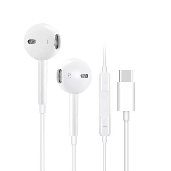 USB Type C Wired Headphones MIC Microphone Earphones For iPhone 15 16 iPad Au