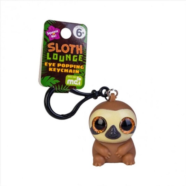 Sloth Eye Popping Keychain