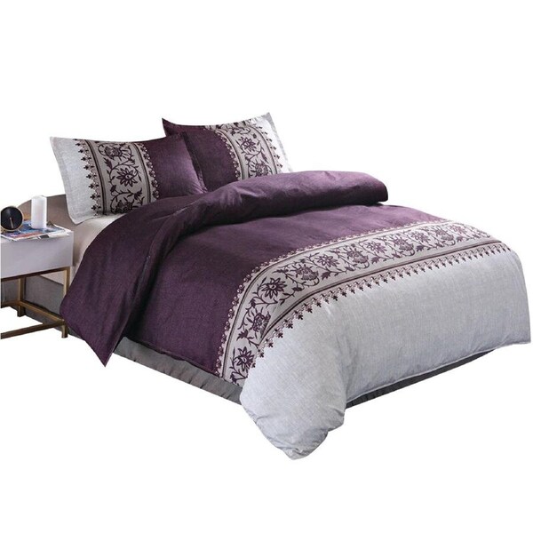 Floral Bedding Cover Quilt Set - 5 Double