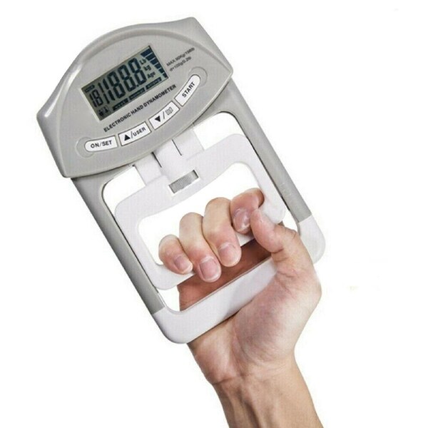 Hand Grip Muscle Measure Electronic Tester Dynamometer Grey