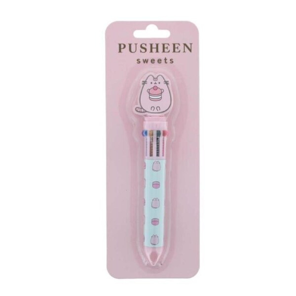 Pusheen The Cat Sweets - 10 Colour Pen (Pink)