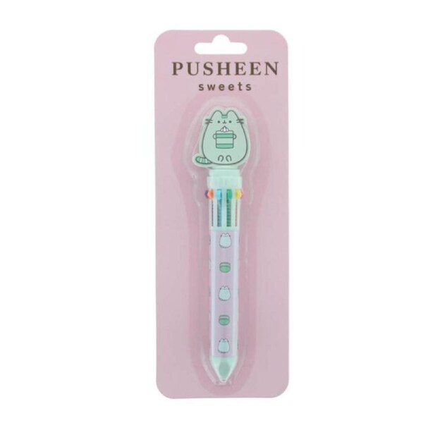 Pusheen The Cat Sweets - 10 Colour Pen (Green)