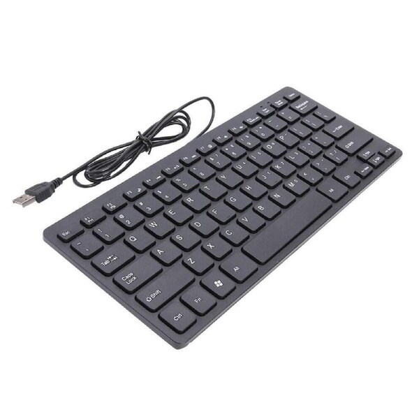 Super Slim Wired Keyboard K1000 USB Mini Multimedia Waterproof Keypad Universal