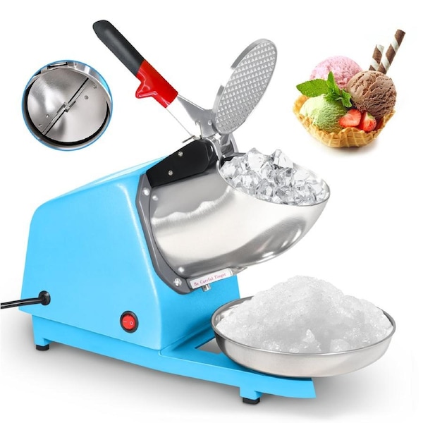 Advwin 300W Electric Ice Crusher, Ice Shaver Snow Cone Maker Machine, Home and Commercial Use