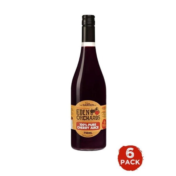 Eden Orchards Pure Cherry Juice 750ml x 6 Pack