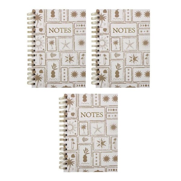 3PK LVD Bohemia Postcard A5 Notebook Journal/Diary Writing Stationery 15.5x21cm