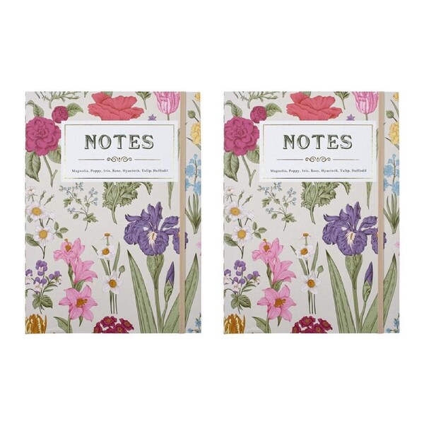 2PK LVD Botany A4 Padfolio Memo/Noted Pad Office Writing Stationery 22x30cm
